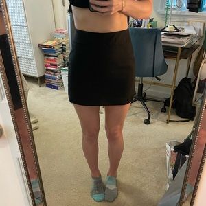 NWT zara small black mini skirt!